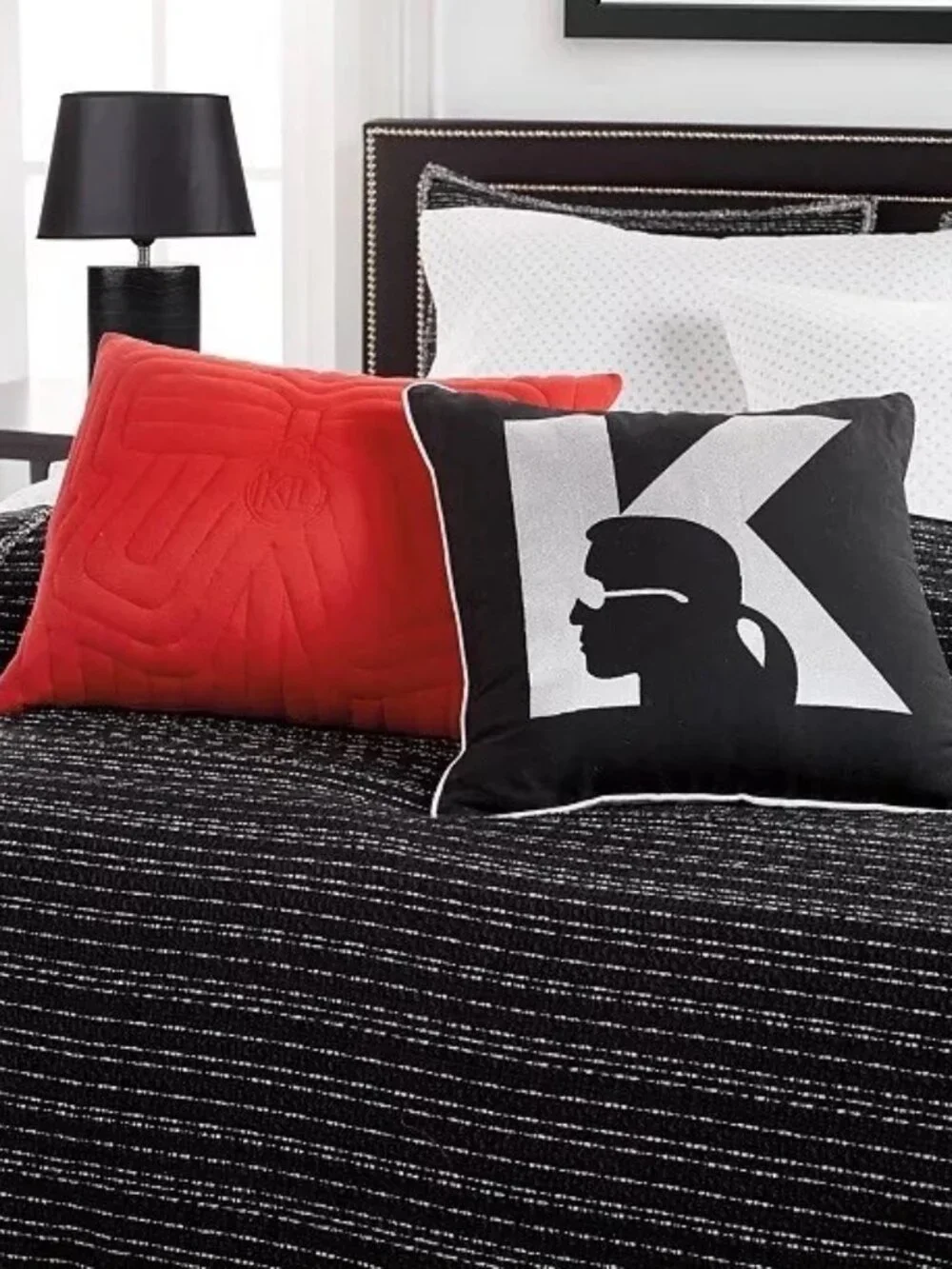 Karl Lagerfeld Paris Silhouette Decorative Pillow, NWT 18